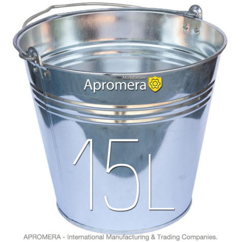 Galvanized buckets – 15 Liters