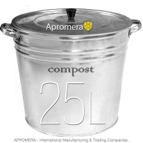 Metal Compost Bucket 25 Liters