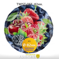 Metal Twist-Off Jar Lid – 82mm (Mixed Berries) for canning