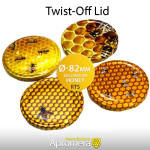 Twist-Off Lid (Honey Jar Screw Top Caps) – 82mm