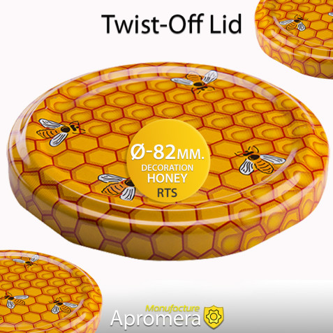 Twist-Off Lid (Honey Jar Screw Top Caps) – 82mm